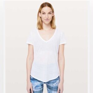 Lululemon All Love Crew Striped Mesh